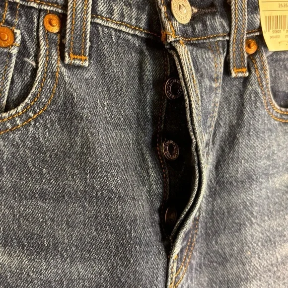 LEVI’S Sz 26 x 26 Jeans Wedgie Straight Vintage I spired Style High Waisted NEW - Picture 4 of 13